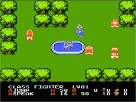 In game image of Magic of Scheherazade on the Nintendo NES.
