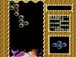 In game image of Mermaids Of Atlantis - The Riddle Of The Magic Bubble on the Nintendo NES.