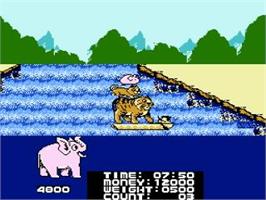 In game image of Olympic I.q. on the Nintendo NES.