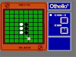 In game image of Othello on the Nintendo NES.
