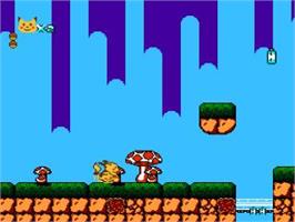 In game image of Pocket Monster on the Nintendo NES.