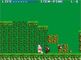 In game image of Predator on the Nintendo NES.