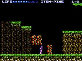 In game image of Predator on the Nintendo NES.