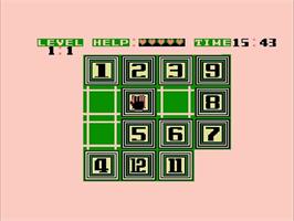 In game image of Puzzle on the Nintendo NES.