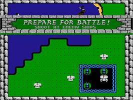 In game image of Rampart on the Nintendo NES.