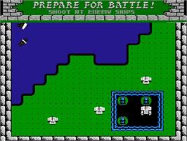 In game image of Rampart on the Nintendo NES.