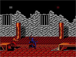 In game image of Robin Hood: Prince of Thieves on the Nintendo NES.