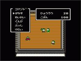 In game image of Sanada Juu Yuushi on the Nintendo NES.