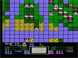 In game image of Sd Gundam - Gachapon Senshi 2 - Capsule Senki on the Nintendo NES.