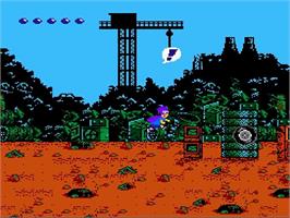 In game image of Simpsons - Bartman Meets Radioactive Man, The on the Nintendo NES.