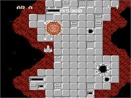 In game image of Star Force on the Nintendo NES.