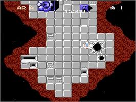 In game image of Star Force on the Nintendo NES.