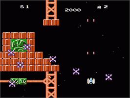 In game image of Star Soldier on the Nintendo NES.