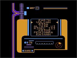 In game image of Star Trek - The Next Generation on the Nintendo NES.