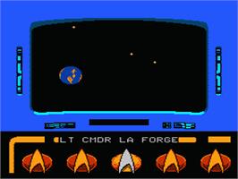 In game image of Star Trek The Next Generation on the Nintendo NES.