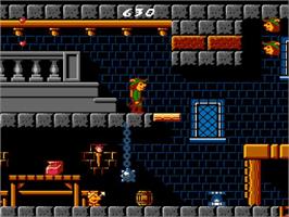In game image of Super Robin Hood on the Nintendo NES.