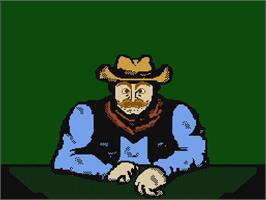 In game image of Super Russian Roulette on the Nintendo NES.