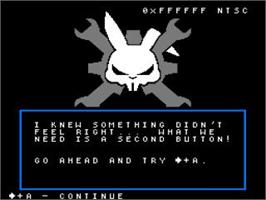 In game image of TYMKRS - The Rabbit Hole on the Nintendo NES.