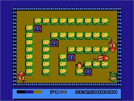 In game image of Tagin' Dragon on the Nintendo NES.