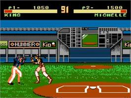 In game image of Tekken 2 on the Nintendo NES.