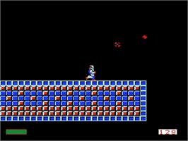 In game image of Thexder on the Nintendo NES.