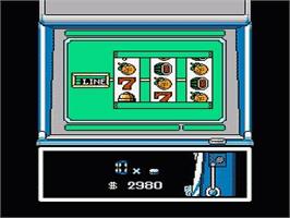 In game image of Vegas Connection - Casino Kara Ai O Komete on the Nintendo NES.