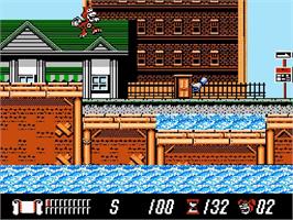 In game image of Yo! Noid on the Nintendo NES.