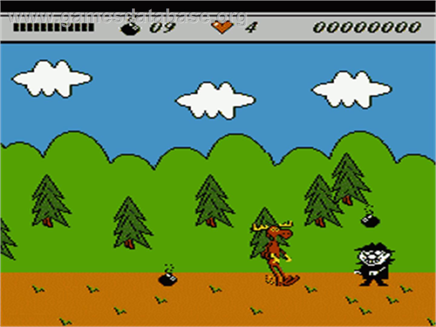 Adventures of Rocky and Bullwinkle and Friends - Nintendo NES - Artwork - In Game