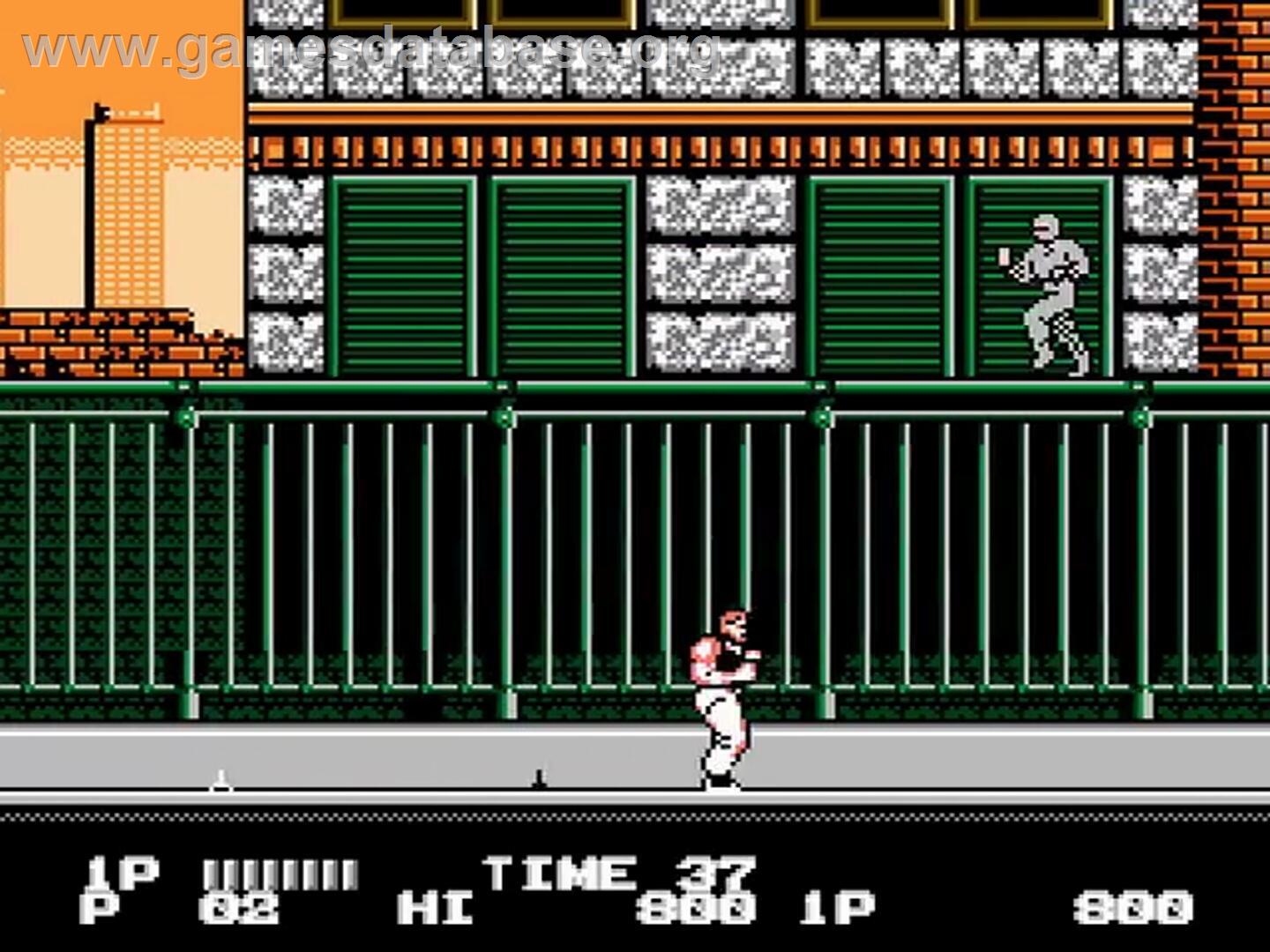 Bad Dudes vs. Dragon Ninja - Nintendo NES - Artwork - In Game