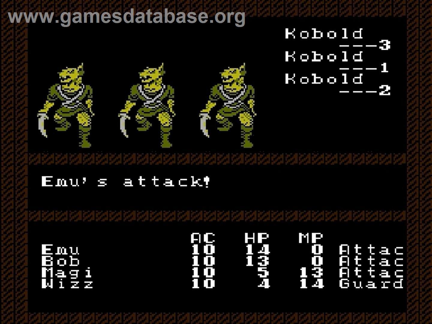 Bard's Tale, The - Nintendo NES - Artwork - In Game