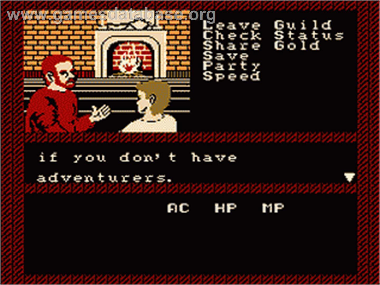 Bard's Tale: Tales of the Unknown - Nintendo NES - Artwork - In Game
