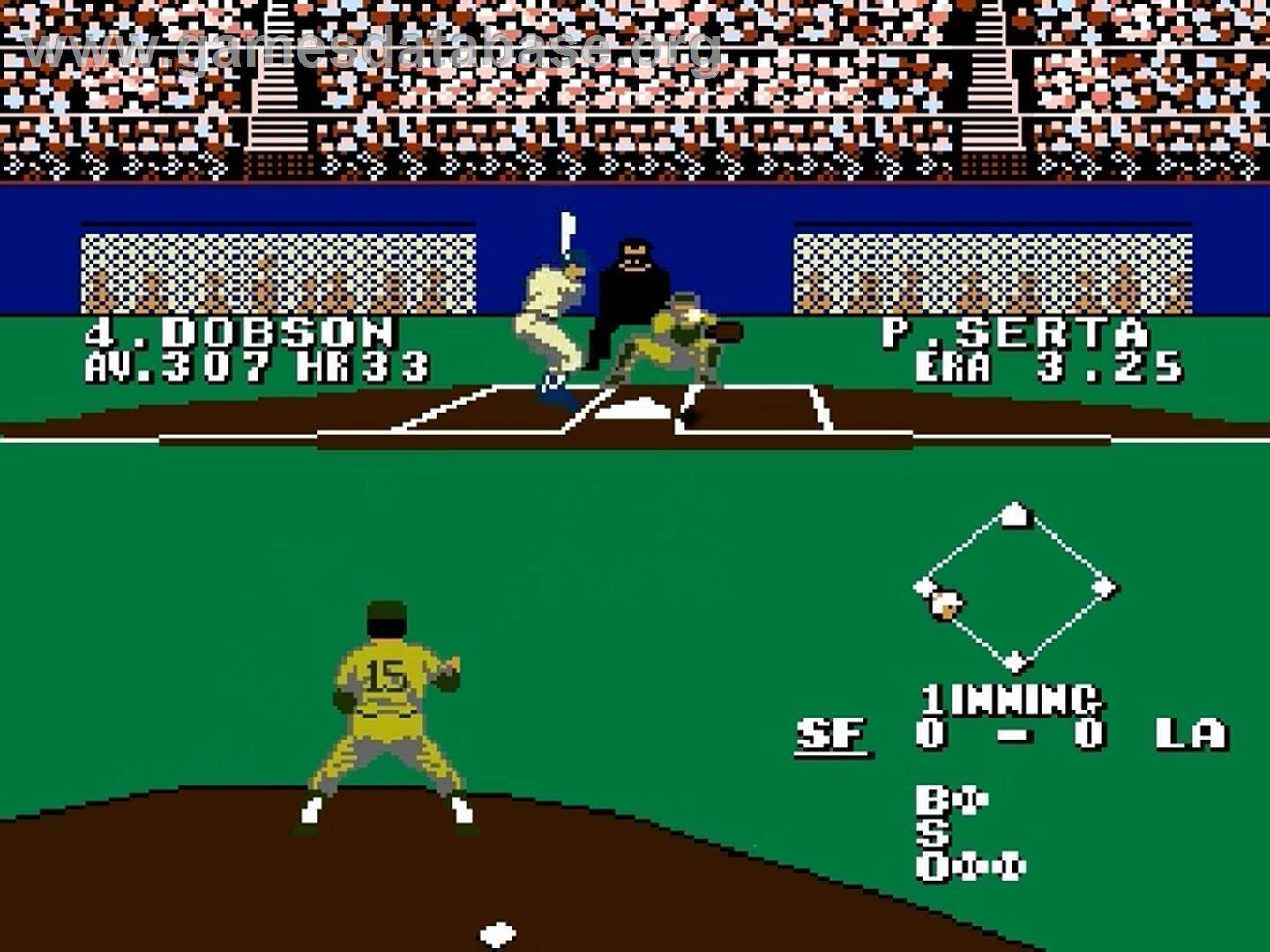 Bases Loaded 3 - Nintendo NES - Artwork - In Game