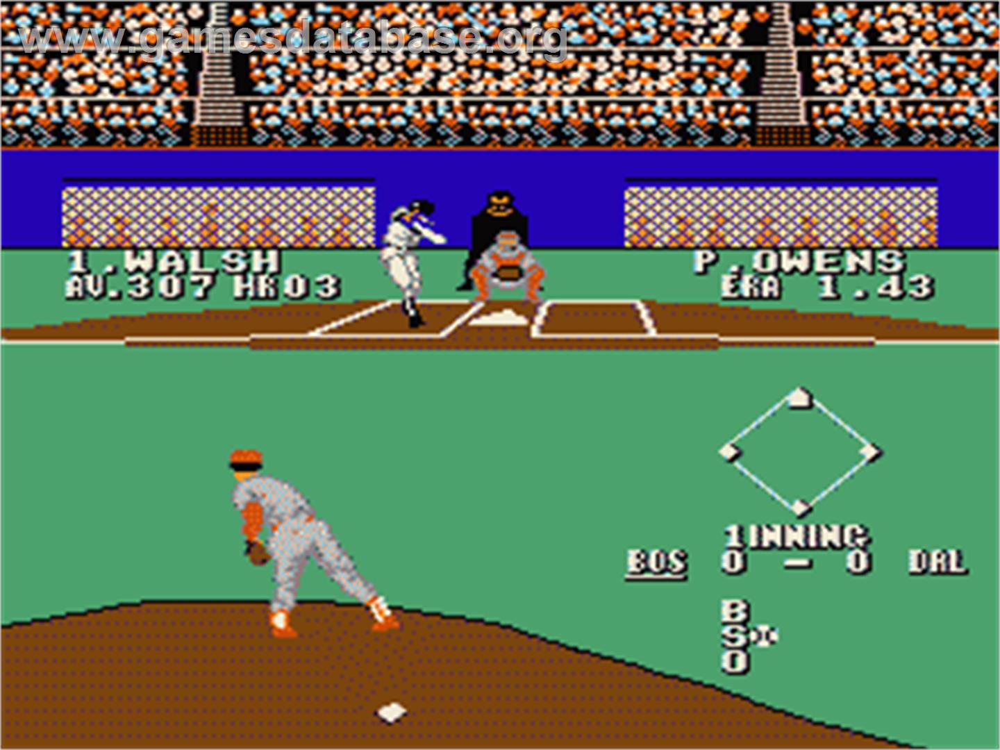 Bases Loaded 3 - Nintendo NES - Artwork - In Game