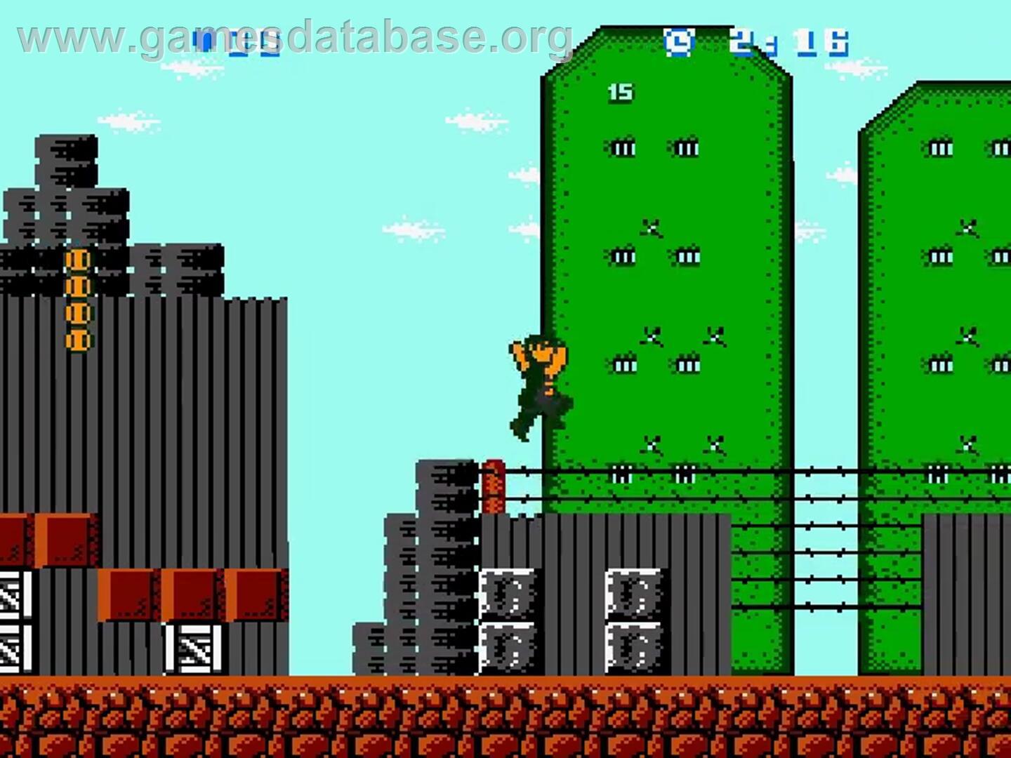 Batsu And Terry - Makyou No Tetsujin Race - Nintendo NES - Artwork - In Game