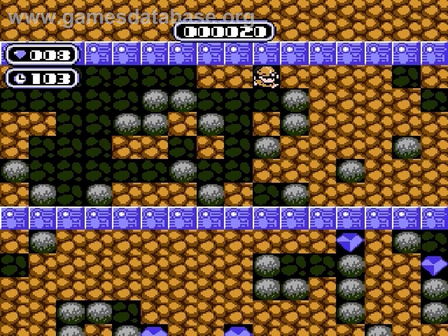 Boulder Dash - Nintendo NES - Artwork - In Game