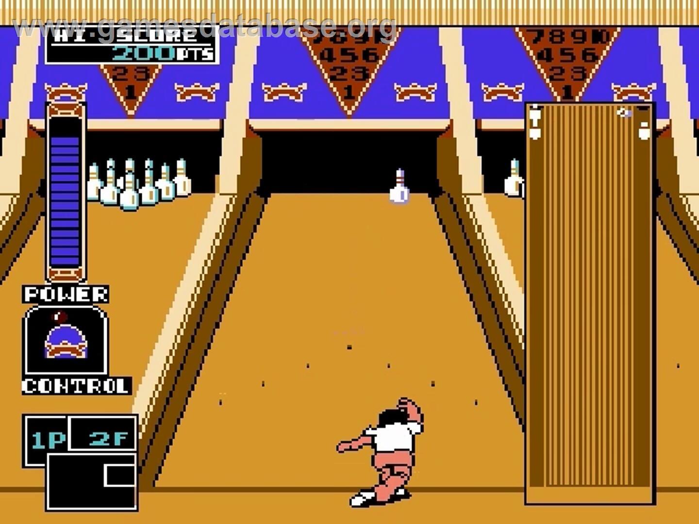 Championship Bowling - Nintendo NES - Artwork - In Game