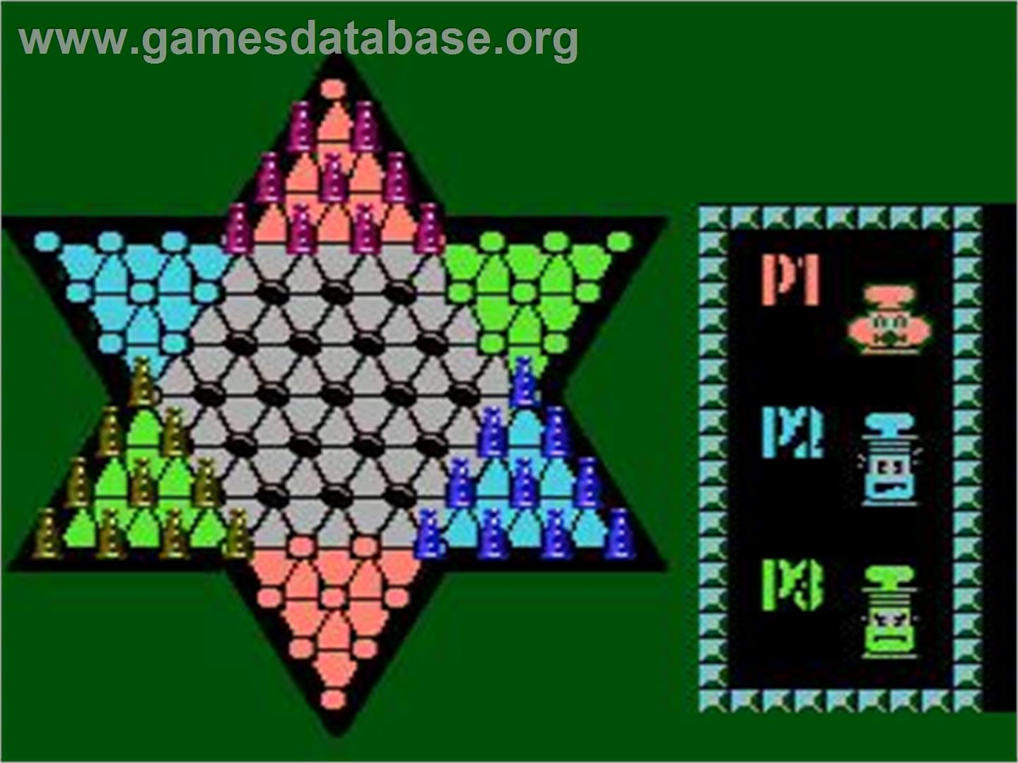 Chinese Checkers - Nintendo NES - Artwork - In Game