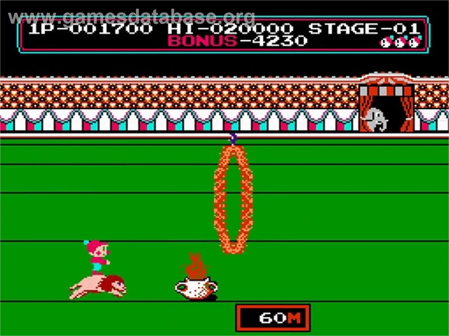 Circus Charlie - Nintendo NES - Artwork - In Game