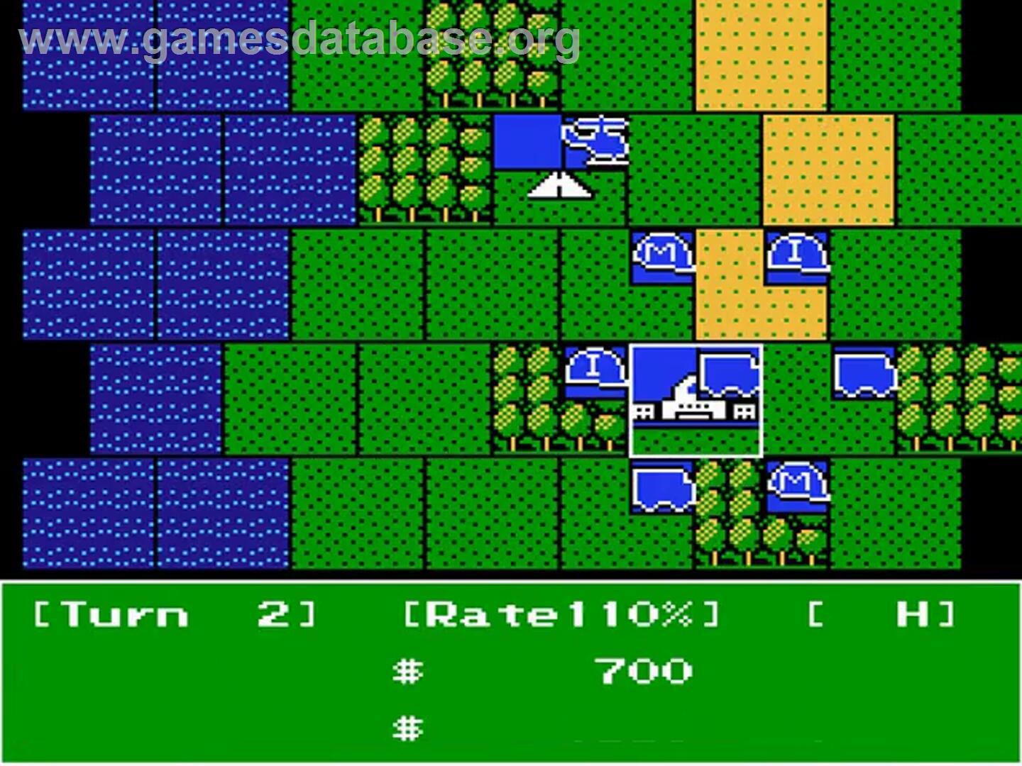 Daisenryaku - Nintendo NES - Artwork - In Game