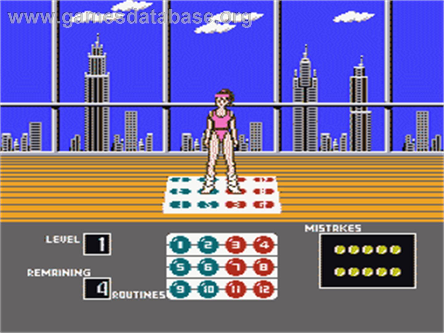 Dance Aerobics - Nintendo NES - Artwork - In Game