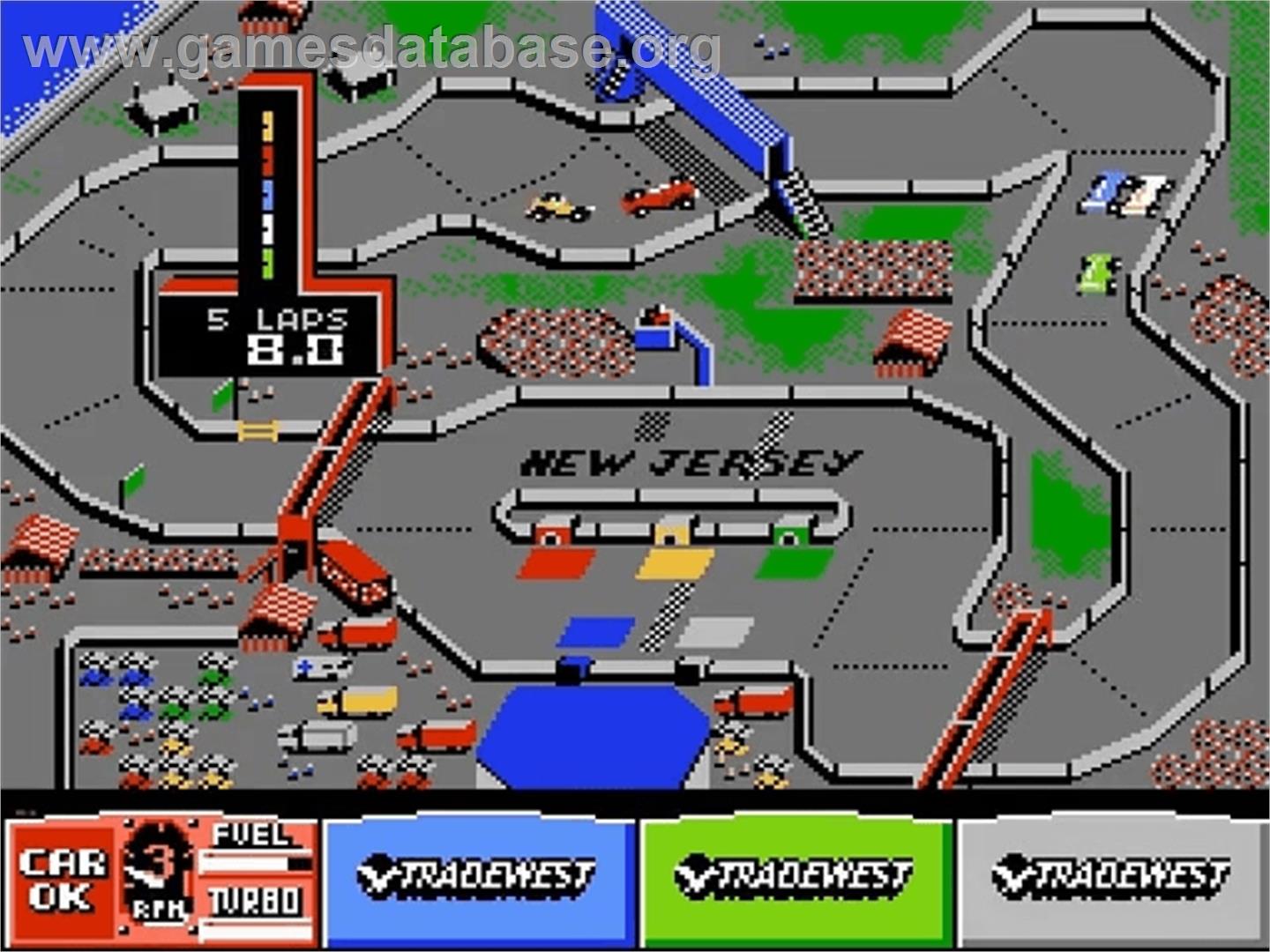 Danny Sullivan's Indy Heat - Nintendo NES - Artwork - In Game