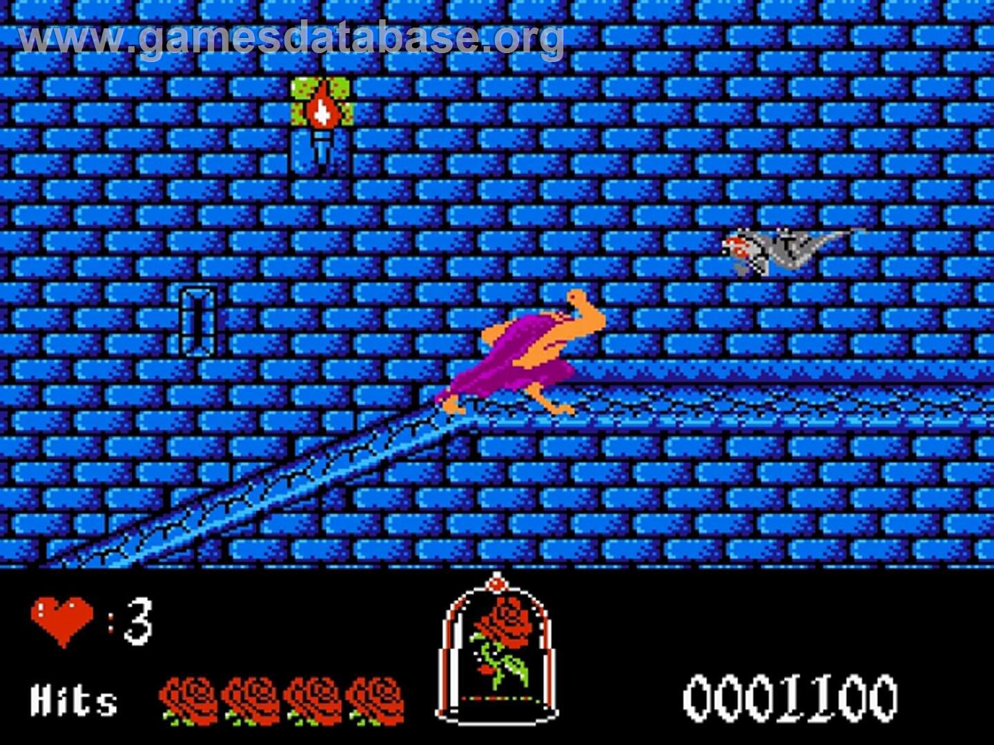 Disney's Beauty And The Beast - Nintendo NES - Artwork - In Game