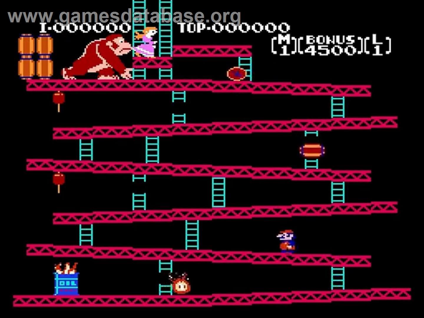 Donkey Kong - Nintendo NES - Artwork - In Game