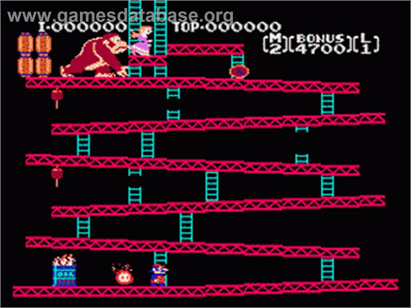 Donkey Kong - Nintendo NES - Artwork - In Game