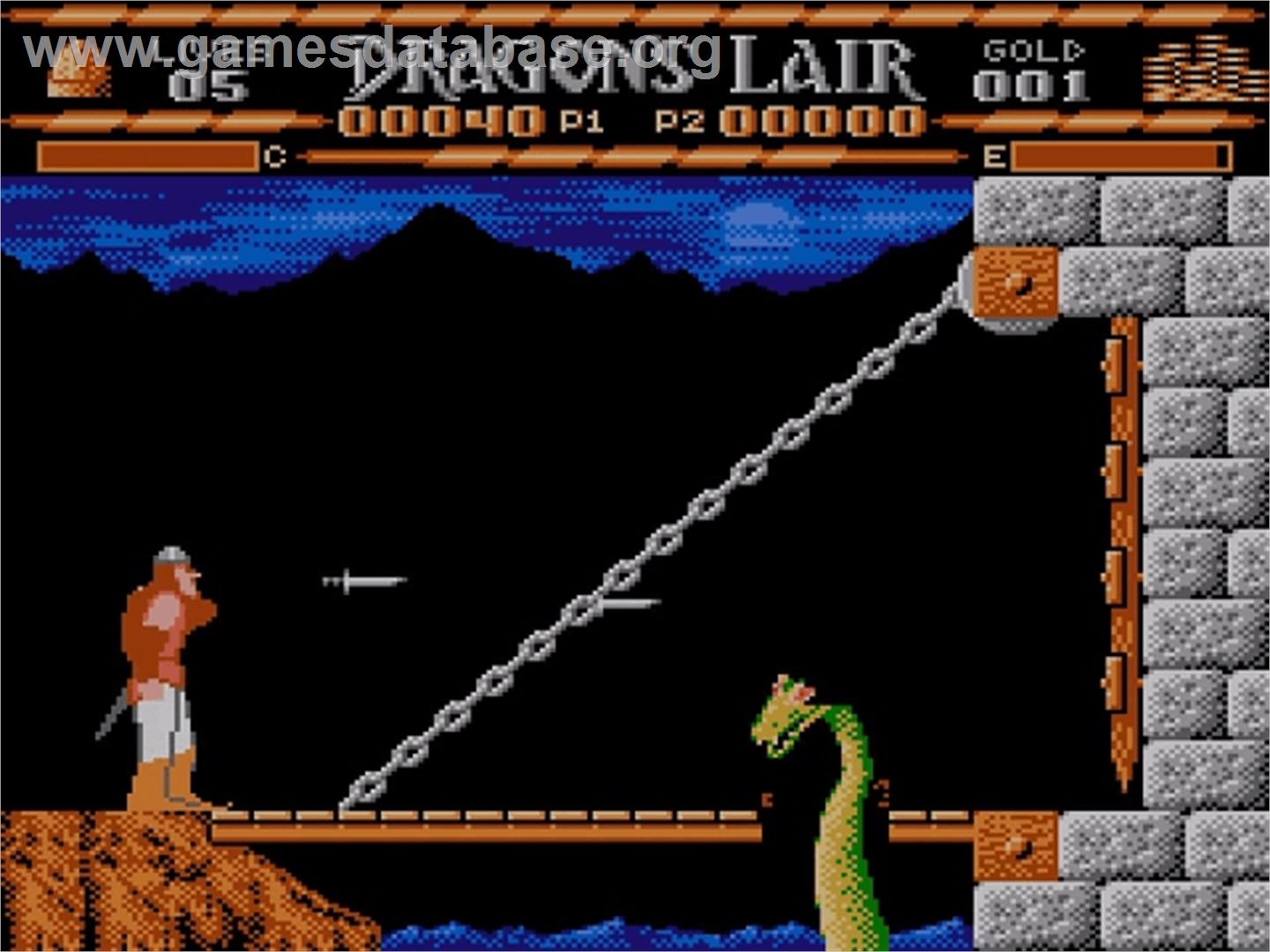 Dragon's Lair - Nintendo NES - Artwork - In Game