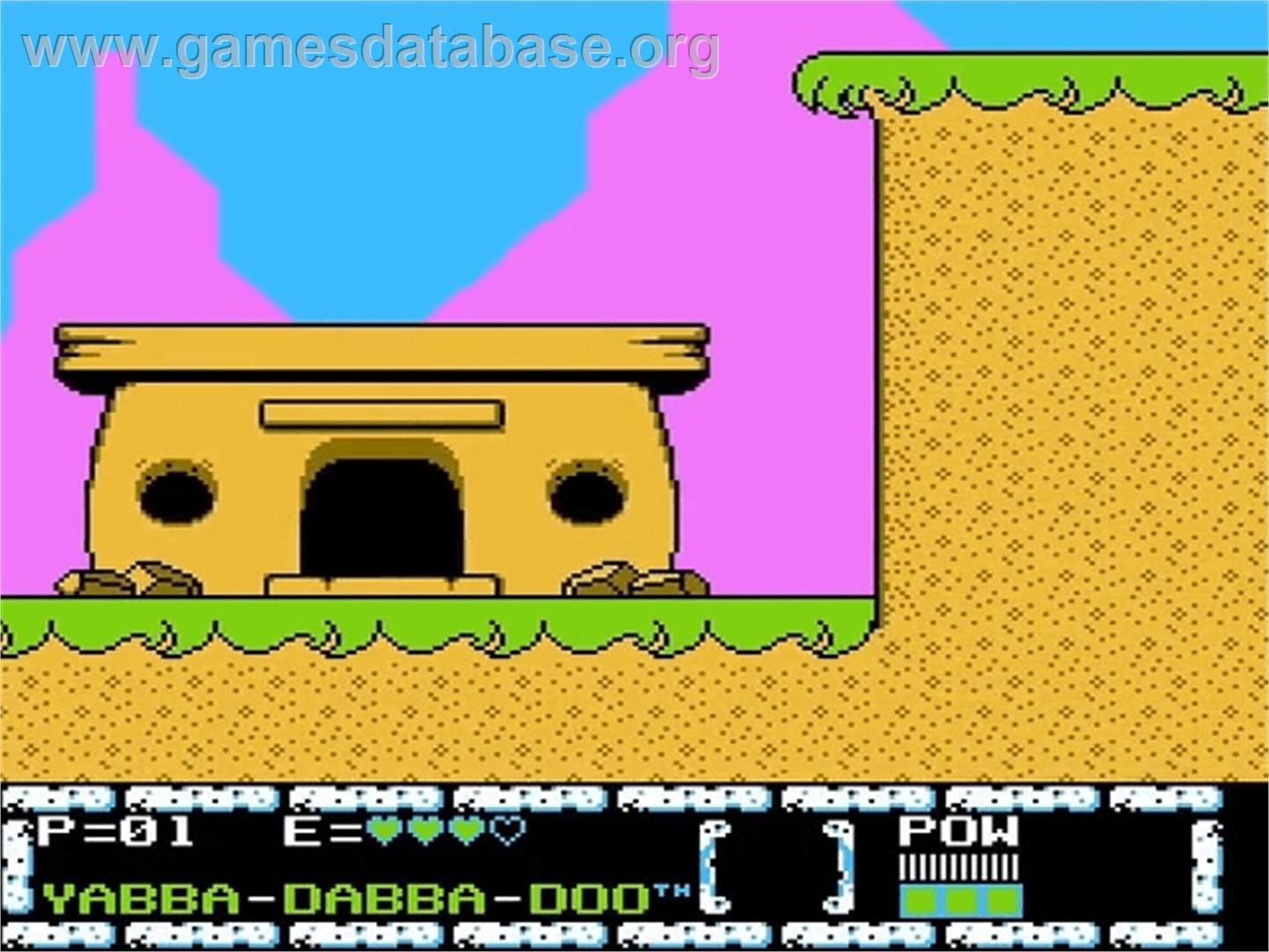 Flintstones: The Surprise at Dinosaur Peak - Nintendo NES - Artwork - In Game