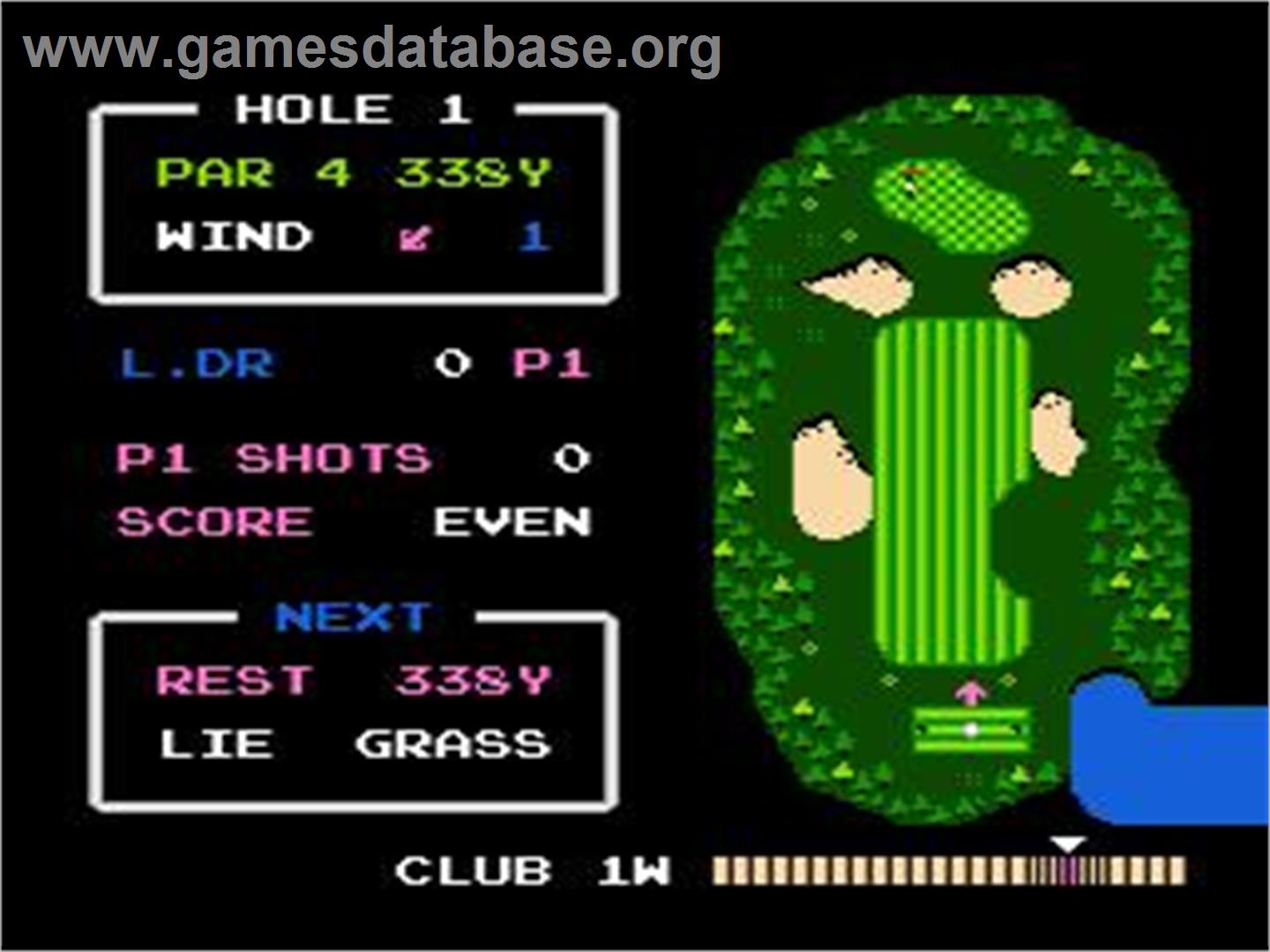 Galf - Nintendo NES - Artwork - In Game