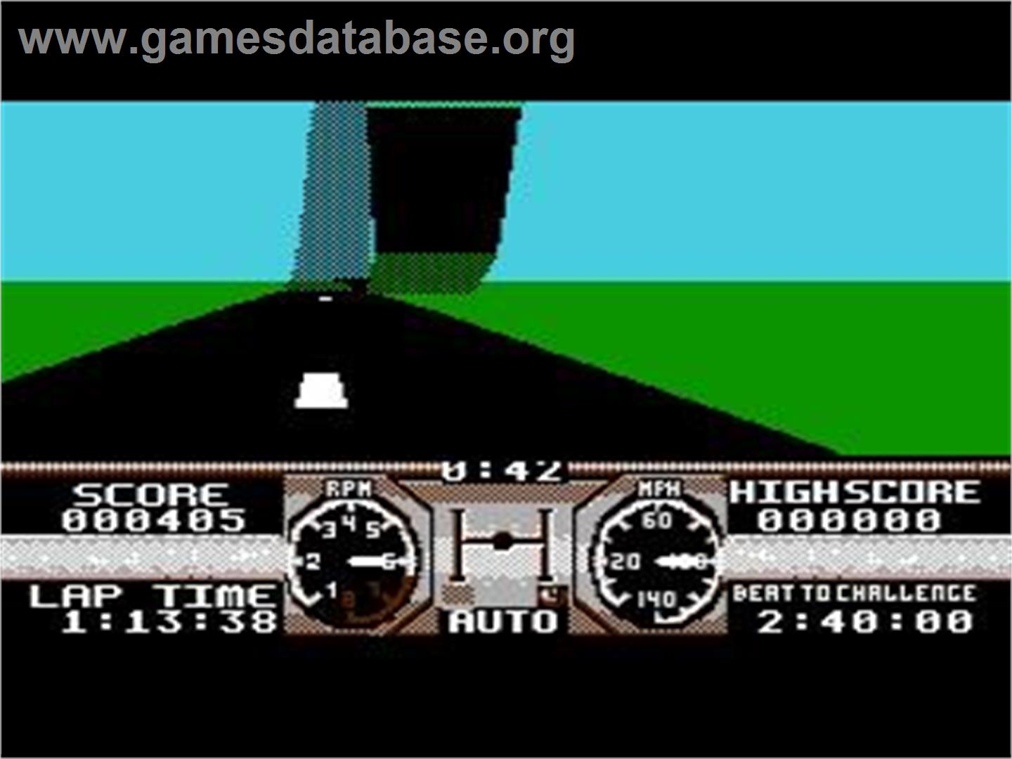 Hard Drivin' - Nintendo NES - Artwork - In Game