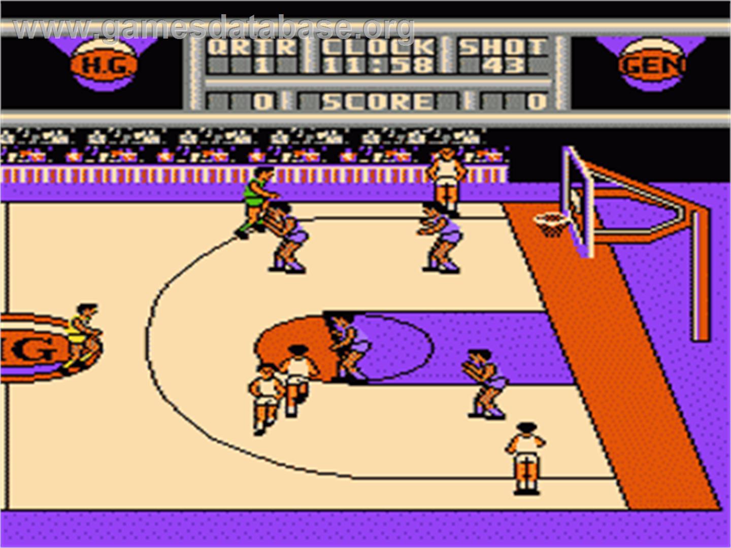 Harlem Globetrotters - Nintendo NES - Artwork - In Game