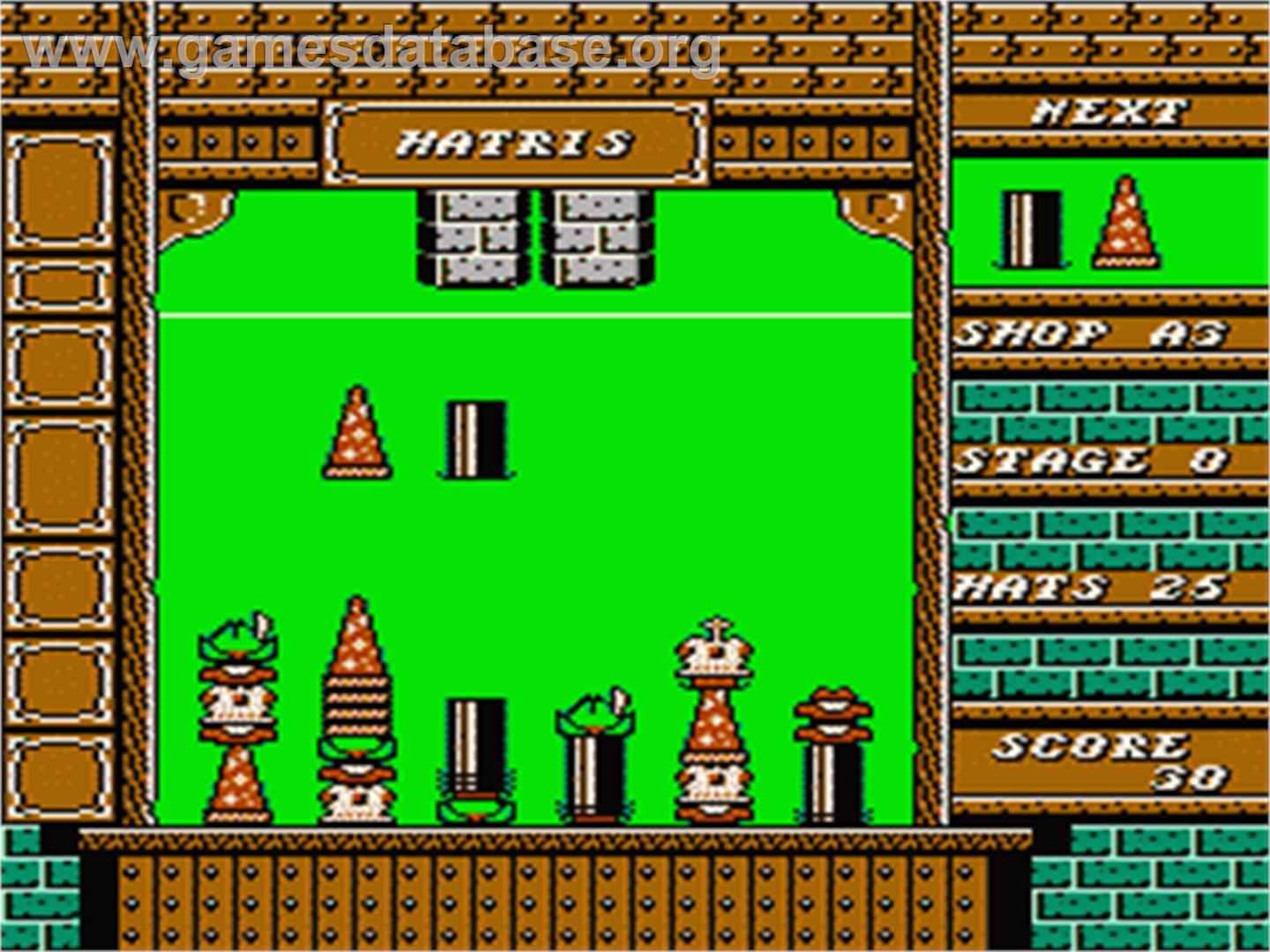 Hatris - Nintendo NES - Artwork - In Game